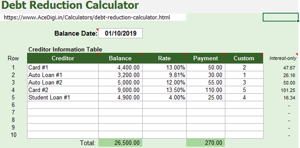 debt-reduction-calculator