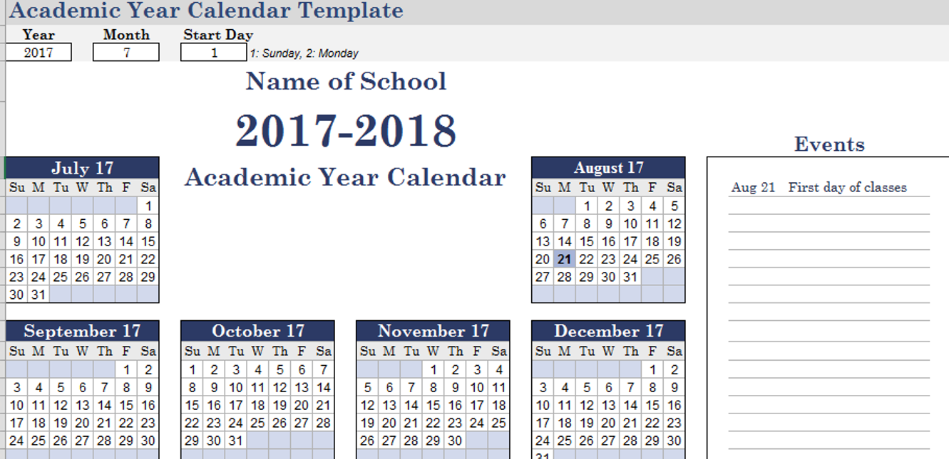 academic-year-calendar