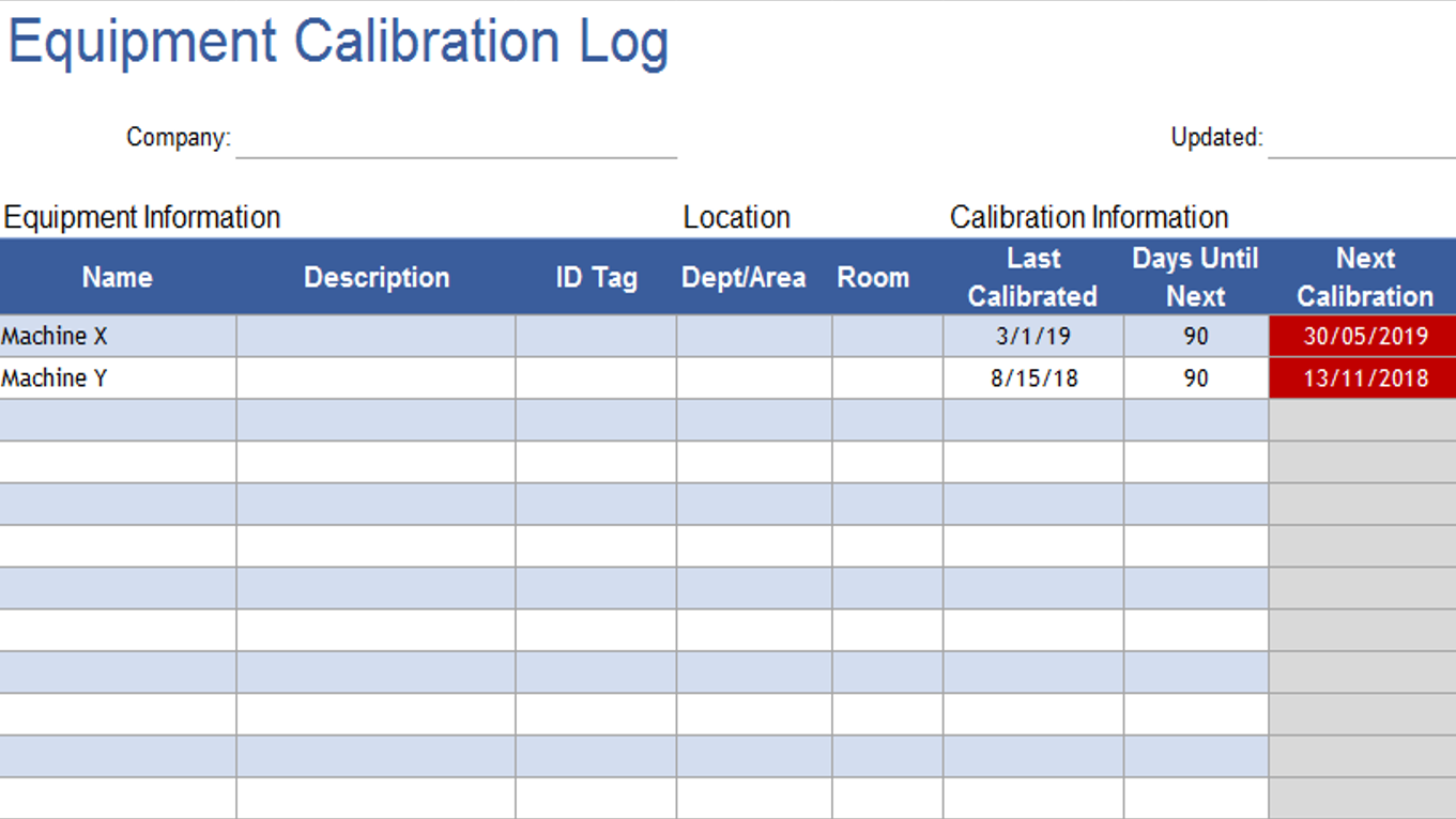 equipment-calibration-log