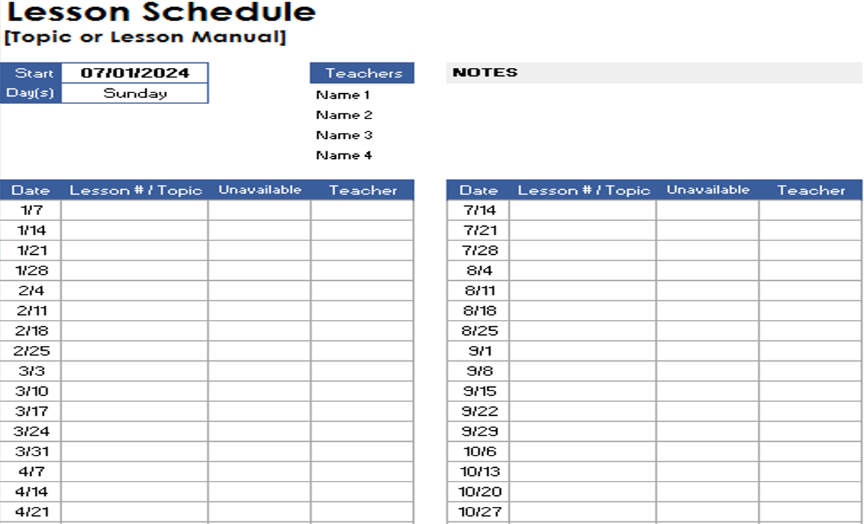 lesson-schedule