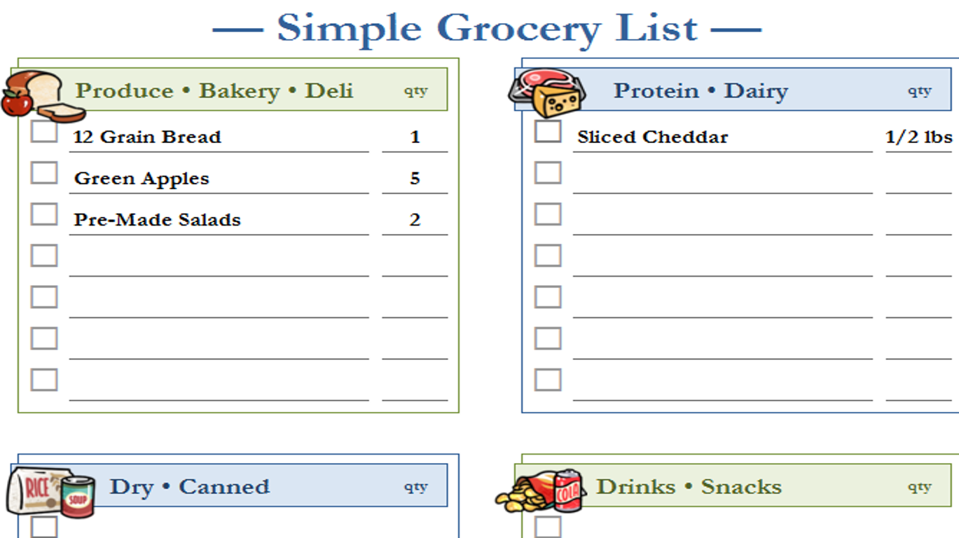 simple-grocery-list